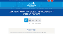 Desktop Screenshot of mediamaratonvalladolid.com